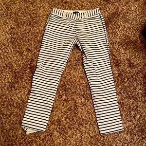 The Limited capri pant in size 2 in Navi blue blue and white has unstiched